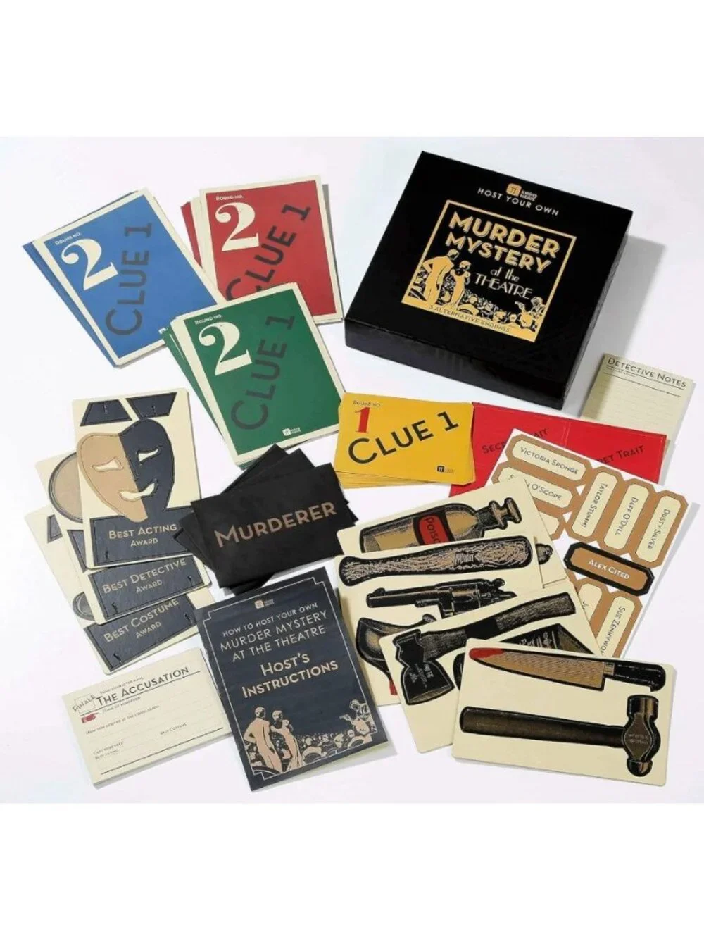 Host Your Own Murder Mystery At The Theatre 1920s Party Game With 3 Alternative
